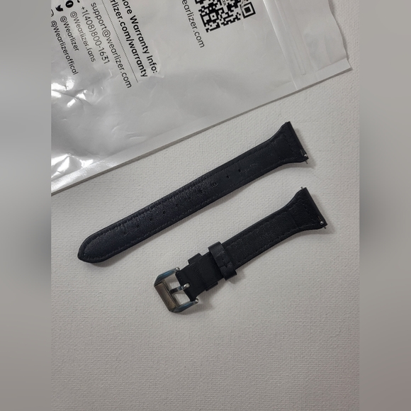 Black Leather Watch Strap - Samsung, Other - Picture 1 of 6